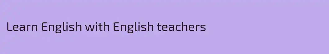 Learn English with English teachers